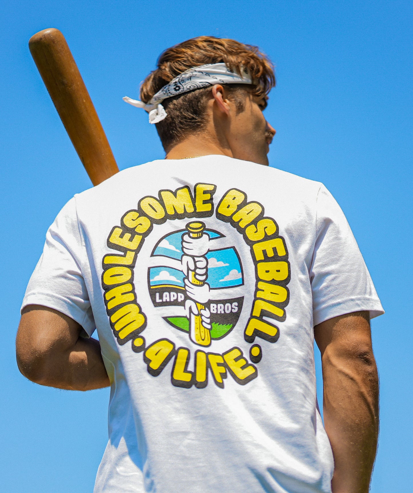 Wholesome Baseball 4 Life T-Shirt (White)